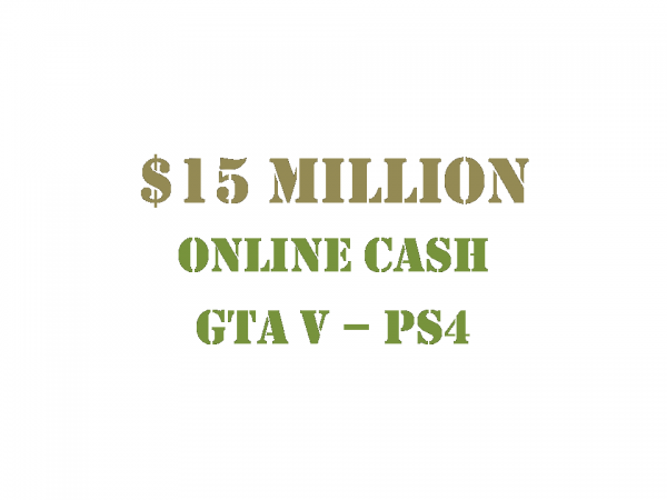 $15 Million Online Cash GTA 5 PS4