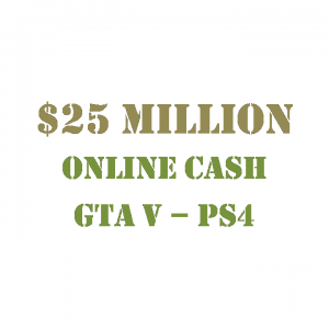 $25 Million Online Cash GTA 5 PS4
