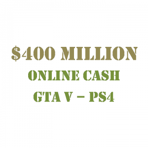 $400 Million Online Cash GTA 5 PS4