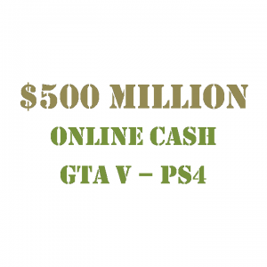 $500 Million Online Cash GTA 5 PS4