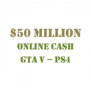 $50 Million Online Cash GTA 5 PS4