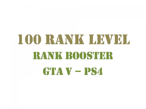 100 Rank Level GTA 5 PS4 Rank Booster