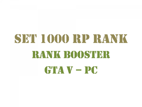 GTA 5 PC Rank Booster Set 1000 RP Rank