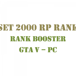GTA 5 PC Rank Booster Set 2000 RP Rank