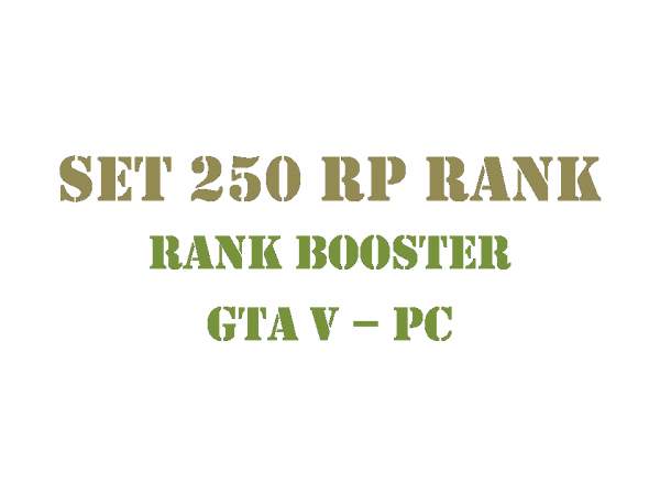 GTA 5 PC Rank Booster Set 250 RP Rank