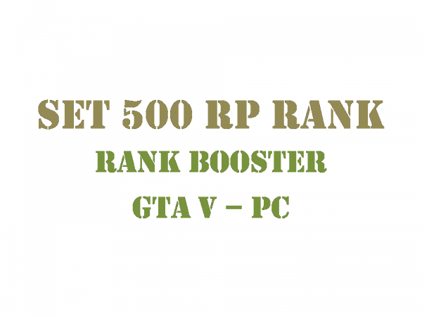 GTA 5 PC Rank Booster Set 500 RP Rank