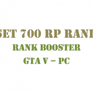GTA 5 PC Rank Booster Set 700 RP Rank