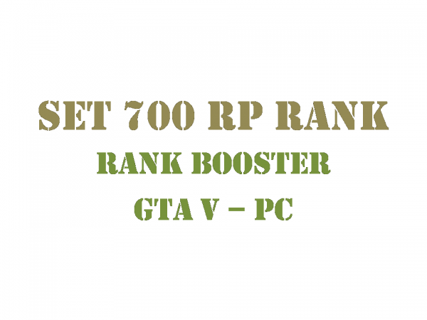 GTA 5 PC Rank Booster Set 700 RP Rank