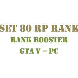 GTA 5 PC Rank Booster Set 80 RP Rank